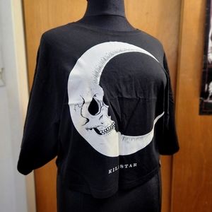 🌙 Killstar Crop Batwing Tee
